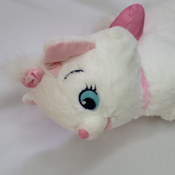 Marie Aristocats Disney Store Plush "13 white cat pink bow - Picture 11 of 17